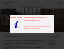 Tablet Screenshot of hotel-port.ch
